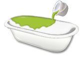 Наливна ванна - метод відновлення емалевого покриття старих ванн при якому на борту ванни проводиться налив рідкого акрилу (Стакріл), інакше кажучи спеціального відновного складу білого кольору (колеруемий матеріал)