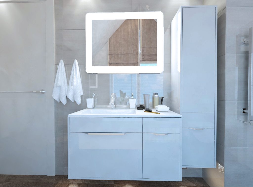 Економія простору і мінімалізм відмінно поєднуються в ідеях сучасного дизайну ванної кімнати на фото і в житті