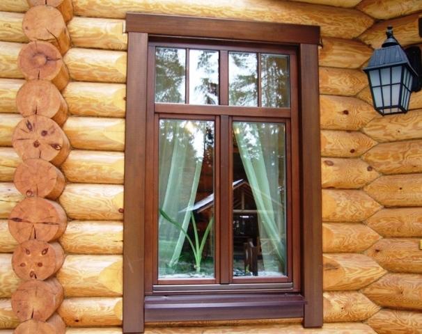 Правильні вікна в дерев'яному будинку
