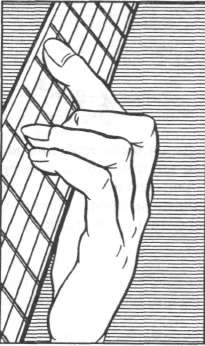 Під час виконання прийому вказівний палець повинен бути абсолютно прямим
