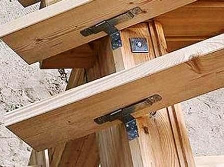 Ступінь усадки дерев'яного будинку (а значить і величина зрушення, діюча на крокви) залежить від матеріалу, використаного при зведенні стін