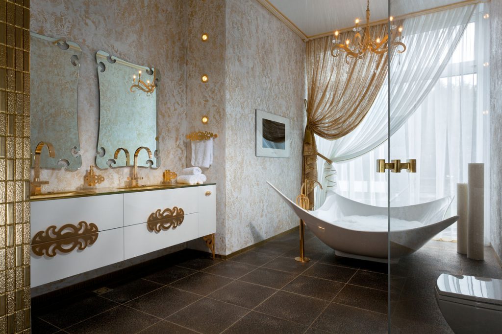 Найпопулярнішими ідеями в сучасному дизайні ванної кімнати на фото є використання поєднання білого і сірого кольорів або ж білого і дерева