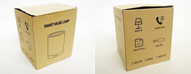 Лампа запакована в дешевий коричневий картон без особливого захисту для вмісту