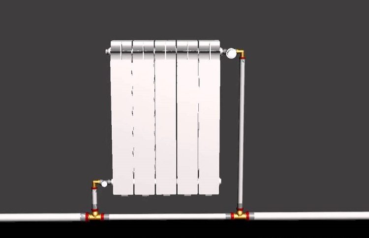 Доповнивши одноконтурну систему запірними вентилями на входах і виходах радіаторів, і контуром зворотного подачі (байпасом) на вході кожного конвектора, отримаємо повноцінну «ленінградську» систему опалення